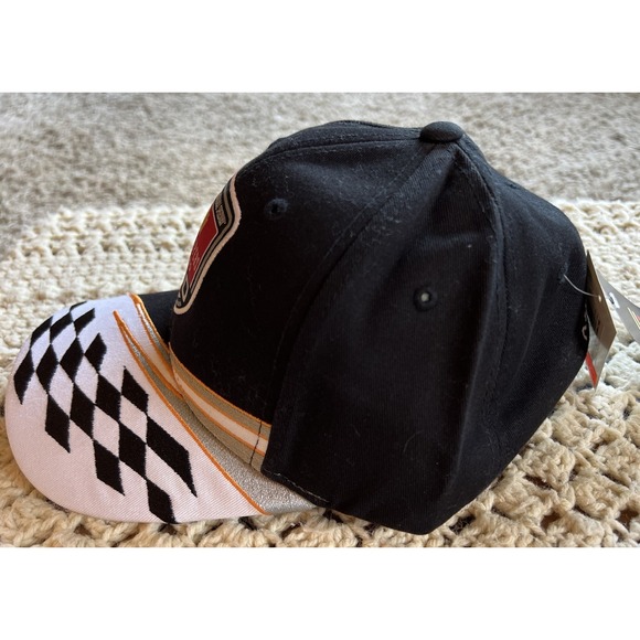 Fire Keepers Casino 400 Checkered Black Ball Cap Hat Adjustable NEW NWT $30 MSRP - Picture 4 of 6